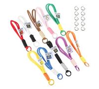 GMBYLBY 10 Catene Chiave Intrecciate con Cinturini Intrecciati con Appunti per Le Cinghie per Cellulare Ornamenti Cellulare Ornamenti Bambini Regalo Bambini Carabiner Doppio Carabiner