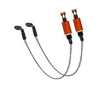 GMBYLBY 2 bobine di allarme da pesca con allarme sensibile, indicatore di catena, accessori per rilevatori di segnale