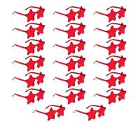 GMBYLBY 20pcs Stelle Colorate Occhiali Da Sole Sole Protezione Del Sole Occhiali Da Sole Leggero Per Varie Attività Occhiali Da Sole Alla Moda, Pellicola rossa, Taglia unica