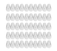 GMBYLBY 25 paia di cuscinetti per naso per occhiali Air Bag Camera d'aria per occhiali naselli a forma di D a vite in morbido silicone naselli per occhiali da vista naselli trasparenti per occhiali da