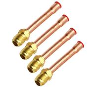 GMBYLBY 4 Pezzi 1/4" 3/8" 3/4" 5/8" Connettore Ottone Raccordo Tubo Adattatore Condizionatore Accessori