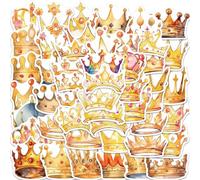 GMBYLBY 50 fogli adesivi Cartoo Corone Decal Laptop Asthetic Scrapbooking Guitar