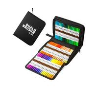 GMBYLBY 60/72/80/100 Pennarelli Acrilici di Colore Marcatori Colorazione Penna Penna Doppia Punta Pennello Per La Pittura