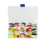 GMBYLBY Accessori per La Pesca Esche Rigide Cucchiaio con Paillettes Esca Casting Spinner Cucchiaio a Gancio Singolo Esche Scelte dai Pescatori