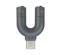 GMBYLBY Adattatore musicale a due vie da 3,5 mm, design a U per computer portatili, console di gioco, consente esperienze di ascolto di coppia, adattatore doppio