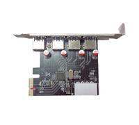 GMBYLBY Adattatore USB 3.0 PCIE Scheda convertitore Controller Scheda espansione USB a 4 Porte per PC Desktop Fotocamera Industriale USB