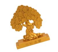 GMBYLBY Albero Denaro Rotante Figurina Fengshui Statue Buone Per Ornamento In Metallo Domestico E Ufficio La Decorazione La Casa Ricchezza E Prosperità