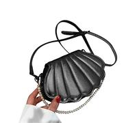 GMBYLBY Allzumade Messenger Bag Per Le Donne Perla Catena Borsa Borsa Delle Signore Shell Forma PU Crossbody Donne Borse A Tracolla All Matching Pearl Borsa Borsa Borsa Crossbody Borsa, Nero