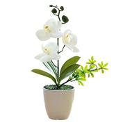 GMBYLBY Artificiale Farfalla Orchidea Bonsai Arrangiamento Fiori Artificiali Permanenti Piante In Vaso Decorazione Per Fiori Artificiali Interno E Esterno