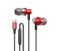 GMBYLBY Auricolari con cavo di tipo C che migliorano il suono grazie al cavo anti-groviglio da 120 cm per un uditivo coinvolgente