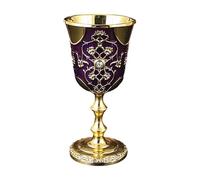 GMBYLBY Bicchieri a calice in metallo con borchie Design scintillante per la degustazione vini e per la tavola sofisticata Bicchieri per calici da vino Bicchiere da liquore moderno in metallo