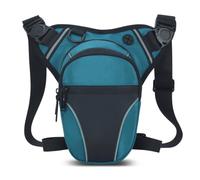 GMBYLBY Borsa da gamba a goccia riflettente per moto borsa coscia con cintura da gamba borsa impermeabile ciclismo all'aperto, Verde