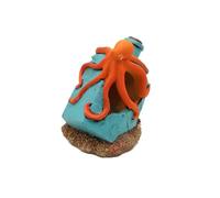 GMBYLBY Bottiglia alla deriva Polpi Aquascaping Pietra Per Acquari Decorazioni Resina Sicuro Nascondere Grotte Serbatoi di Pesce Decors