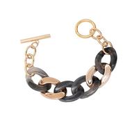GMBYLBY Bracciale a catena in resina Bracciale rigido alla per donna Catena da polso a lunghezza regolabile Accessori fatti a mano per l ' autunno inverno Gioielli da festa per le donne