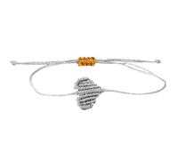 GMBYLBY Braccialetti intrecciati in spago d'amore, realizzati artigianalmente, design a cuore, comodi gioielli unisex per coppia da indossare tutti i giorni, Medio, corda di canapa, Nessuna pietra
