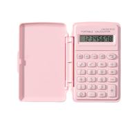 GMBYLBY Calcolatrice per Studenti Color Caramello a 8 cifre con Design del Coperchio Protettivo e calcolatrice Scolastica Portatile Leggera per Strumenti matematici