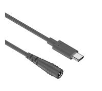 GMBYLBY Cavo Alimentazione Professionale DC5521 Tipo C Cavo Ricarica per dispositivi universali PVC Flessibile per Ufficio Uso Domestico in Viaggio PVC Ampia compatibilità Potenza efficiente