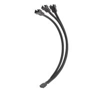 GMBYLBY Cavo della Ventola da 4 Pin 1 A 1 2 2 Estensione A Maniche Nera 3 Connessori per Cavi Vensione della Ventola per Adattatore CPU del Computer