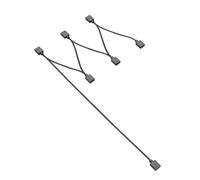 GMBYLBY Cavo di prolunga ARGB a 3 pin ARGB, cavo splitter per ventola LED durevole e connessione flessibile per configurazioni PC Design facile spine