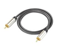 GMBYLBY Cavo Digitale coassiale Cavo subwoofer Intrecciato e Placcato Oro Maschio a Maschio HiFi SPDIF Stereo a