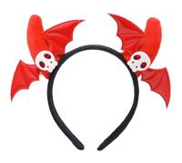 GMBYLBY Cerchietti per capelli con corno del diavolo con teschio e ali a tema anime, per appassionati di film, per adolescenti e adulti