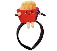 GMBYLBY Cerchietto per capelli in peluche per il lavaggio del viso, per festival musicali, toast, patatine fritte, fascia per capelli per festival e riunioni