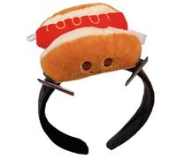 GMBYLBY Cerchietto per capelli in peluche per il lavaggio del viso, per festival musicali, toast, patatine fritte, fascia per capelli per festival e riunioni