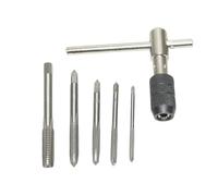 GMBYLBY Chiavi Rubinetto A Forma T 3-6 Mm Forma Tocchetto Per Toccare Le Chiavi Del Cacciavite Per Filettatura Precisa 3-8 In Metallo E Set Rubinetti Mano In Metallo E Legno