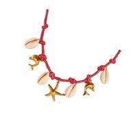 GMBYLBY Collana bohémien realizzata artigianalmente, pendenti con stelle marine a forma conchiglia, design a più fili, gioielli leggeri, regalo per la sua collana conchiglie in stile vacanza bohémien