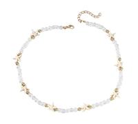 GMBYLBY Collana con perline delicate e delicate per le vacanze al mare, adatta per una marina, Medio, Cristallo artificiale, Nessuna pietra preziosa