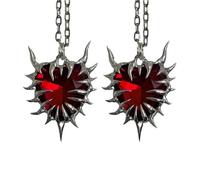 GMBYLBY Collana moderna con ciondolo a cuore Collana a catena alla Gioielli collo alla presenti per coppie e individui Catena regolabile
