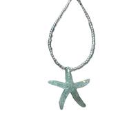 GMBYLBY Collana moderna con ciondolo a forma di stella marina per bambini, con perline e ciondolo a forma di animale, Medio, Resina, Nessuna pietra preziosa