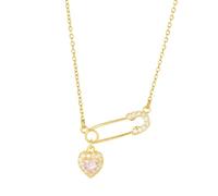 GMBYLBY Collana multiuso con ciondolo a forma di cuore e cuore, dal design elegante, accessorio alla moda da donna, per tutti i giorni, casual, Medio, Rame, Nessuna pietra preziosa