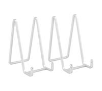 GMBYLBY Confezione da 2 eleganti cavalletti in ferro robusti espositori per foto e piatti decorativi in colore bibranting