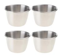 GMBYLBY Confezione da 4 tazze multifunzionali in acciaio inox per bambini, pratiche e portatili, in metallo, per la casa o