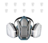 GMBYLBY Copertura protettiva per viso con schermatura facile da pulire e accessori per filtri Protezione per viso filtrazione per lavorare con la scatola del filtro