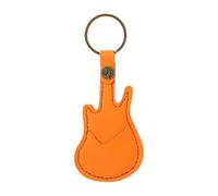 GMBYLBY Custodia in pelle per plettro per chitarra, per esercitazioni e spettacoli, Colore arancione o, M, Classico