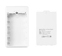 GMBYLBY Custodia per Batteria 18650 Rimovibile per 6 18650 Powerbank Cover Shell con Display Digitale e Doppia Porta Ricarica Custodia per istituto Alimentazione