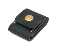 GMBYLBY Custodia per plettri per chitarra, in pelle sintetica in poliuretano, Nero Bk, M, Classico