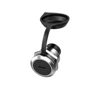 GMBYLBY Due accoppiatori USB 3.0 per Montaggio a Pannello Rotondo, contatti Resistenti alla corrosione, Facile Montaggio Senza Viti, adattatori USB in Lega Zinco