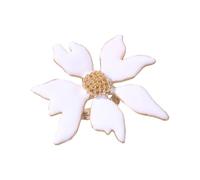 GMBYLBY Elegante anello regolabile a forma di fiore, portatile, accessorio decorativo per donne, design vintage grunge alla moda, Medio, Plastica/resina, Nessuna pietra preziosa