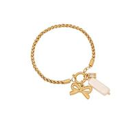 GMBYLBY Elegante ciondolo a forma di cuore con fiore, catena moderna adatta per varie occasioni da indossare tutti i giorni, Medio, Acciaio inossidabile, Nessuna pietra preziosa