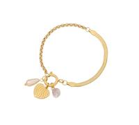 GMBYLBY Elegante ciondolo a forma di cuore con fiore, catena moderna adatta per varie occasioni da indossare tutti i giorni, Medio, Acciaio inossidabile, Nessuna pietra preziosa