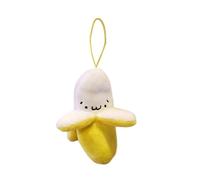 GMBYLBY Elegante ciondolo portachiavi a forma di banana in peluche con design divertente per studenti e bambini borsa fascino zaino creativo