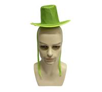 GMBYLBY Eleganti cappelli a cilindro a rete a larga, berretto per abiti da eventi antichi e accessori per costumi storici Accessorio per costumi storici