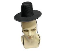 GMBYLBY Eleganti cappelli a cilindro a rete a larga, berretto per abiti da eventi antichi e accessori per costumi storici Accessorio per costumi storici