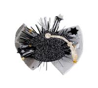 GMBYLBY Fermaglio per capelli in rete a tema laurea scintillante cappello di laurea fermagli per capelli clip per capelli clip per acconciature per feste