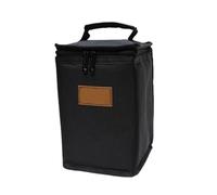 GMBYLBY Impermeabilizzato Piccolo Serbatoio Borsa Campeggio Esterna Carburanti Cilindro Coperture per Incontri All'aperto Leggero Camping Gear Bag, Nero , S