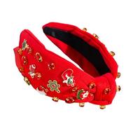 GMBYLBY Knot Headband Photo Props Fun Gascia Per La Testa Blingling Karaoke Party Hoop Christmas Bioiello Ceso Capelli Nodo Natale