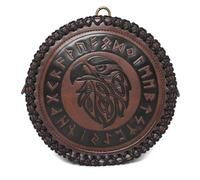 GMBYLBY Marsupio classico medievale in pelle PU versatile vintage goffrata marsupio laterale per LARP e, Caff